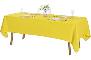 Rectangle Tablecloth: A Touch of Yellow Elegance for Special Occasions