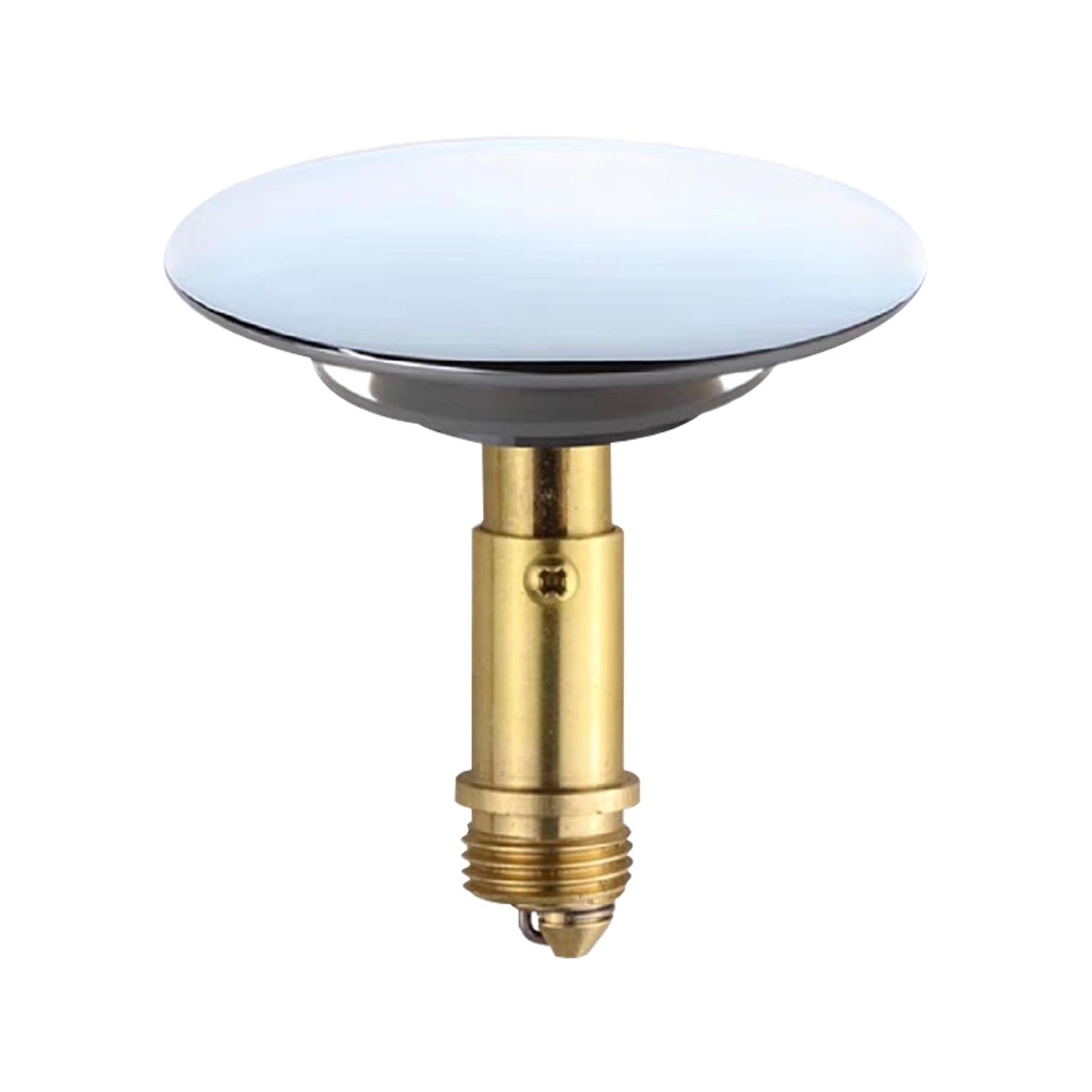 Libenxue 69mm Chrome Plated Bathtub Plug, Pop-Up Bath Plug Replacement, Click Clack Stopper for Drain