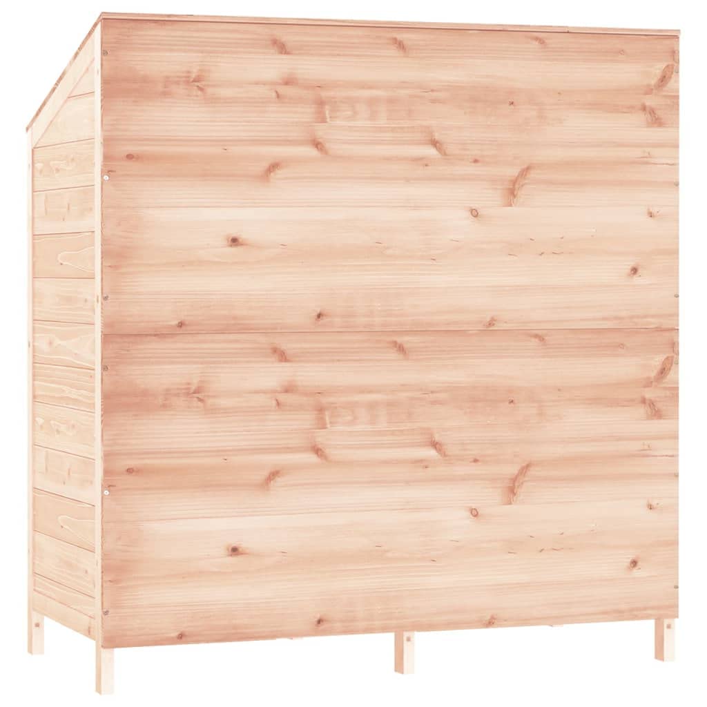 Szopa na narzędzia 102 x 52 x 112 cm z litego drewna jodłowego, domek ogrodowy do przechowywania sprzętu ogrodowego i sprzętu do pielęgnacji trawnika, stabilna drewniana rama zapewnia wytrzymałość i