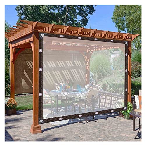 Cortinas impermeables exterior transparentes de PVC para patio 5x1,8m 2