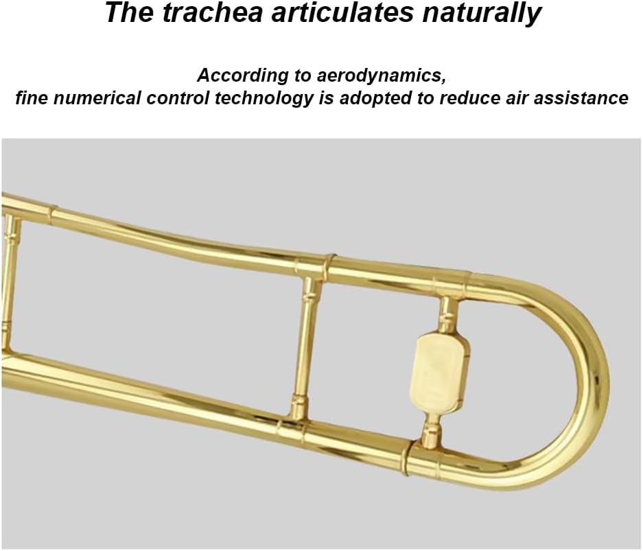 GAGALU Alto Trombone in B-Flat, Performance-Level Western Instrument, Accurate Pronunciation, Transparent Tone, Professional Loudspeaker Material