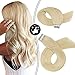 Produktbild Moresoo Tape Extensions Echthaar Blond #613 14Zoll/35cm Klebeband Haarteile Tape in Haarverlängerung Remy Human Hair Extensions Glatt 20 Stück 40g