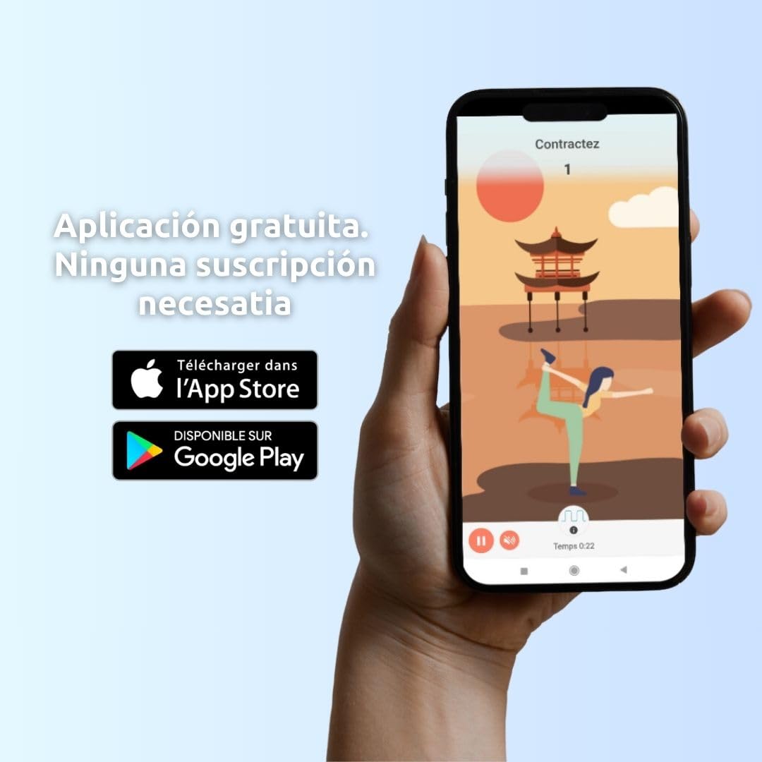Emy Ejercitador de Suelo Pélvico con App y Biofeedback - Entrenador Kegel Clínico para Mujeres - Incontinencia Urinaria y Recuperación Postparto - Conexión Bluetooth