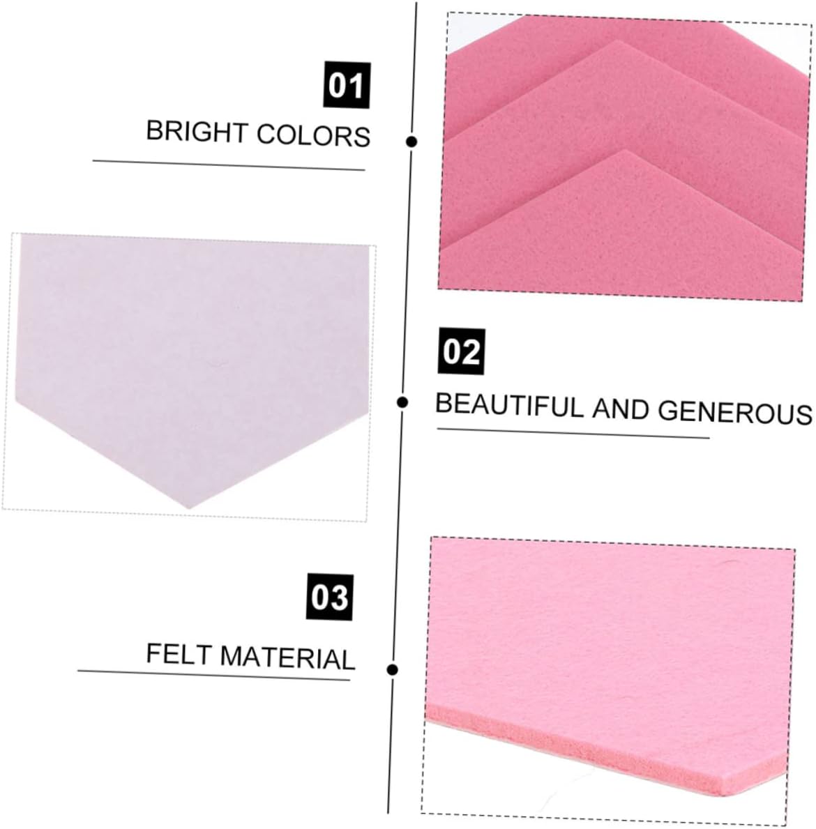 10pcs Soundproofing Felt Wall Decor Bulletin Boards for Office Classroom Home Easy to Apply Decorative Notice Board