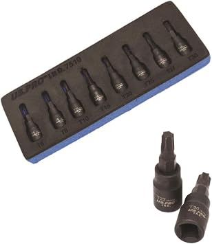1/4" Drive Impact Star Torx Bit Socket Set 8pc T6 - T30 7519