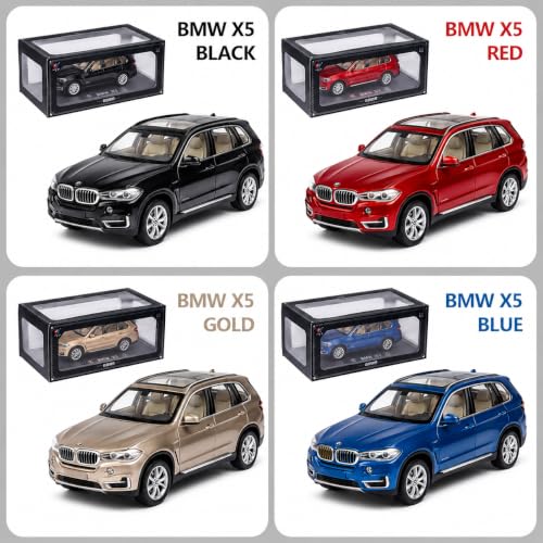 Image of Royals hub BMW X5 SUV 1:32 Scale Model Car Exclusive Alloy Metal Pull Back Die-cast Car Diecast Metal Pullback Toy car with Openable Doors & Light Music Best Gifts Toys Kids【Colors as Per Stock】