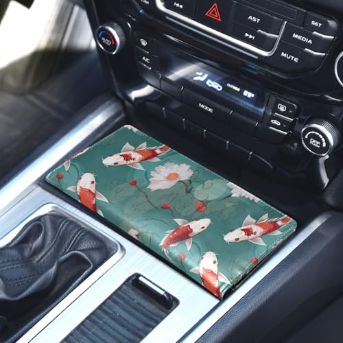 Organizador de auto de cuero miniatura 4