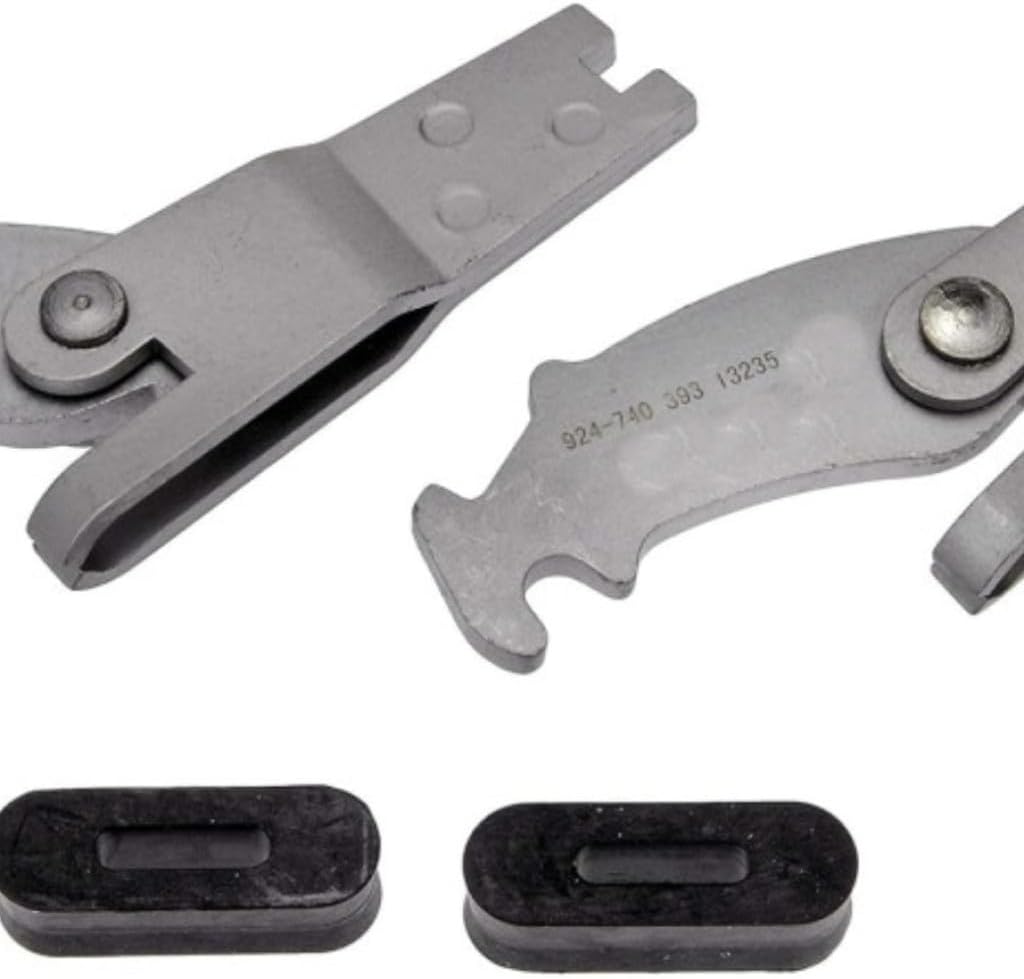 CarLights360 For Chrysler Grand Voyager 2001 2002 Parking Brake Shoe Actuator Set | Steel | Bell Crank Lever | 0.19 Inches Lever Thickness | 1.10 Inches Lever Overall Width | Replacement For 5066567AA