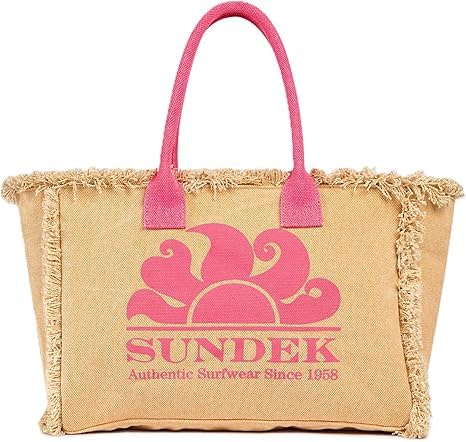 Sundek Donna AW909ABCA600 Miami Bag A7201 Beige Fuxia Beige Fuxia/TU