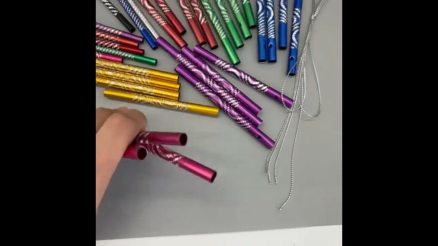 Carillons Décoratifs D'extérieur Tubes Caillons A Vent Exteieu,50 PCS Bicolage Caillon Carillon Japonais