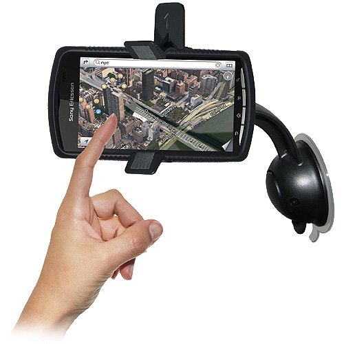 AmzerAMZ95124 Car Mount and Case System for Sony Ericsson Xperia Play, Sony Ericsson Xperia Play 4G - Retail Packaging - Black