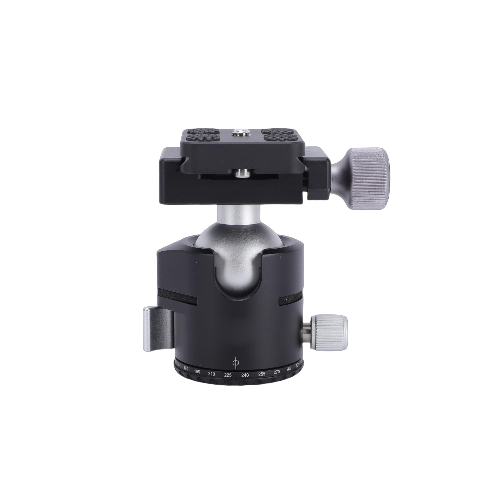 Generic Testa a Sfera in Metallo Capacità di Carico Elevata Piastra a Sgancio Rapido Testa per Treppiede per Fotocamera Facile Utilizzo con una Sola Mano per Fotografi Seri Lega di Alluminio