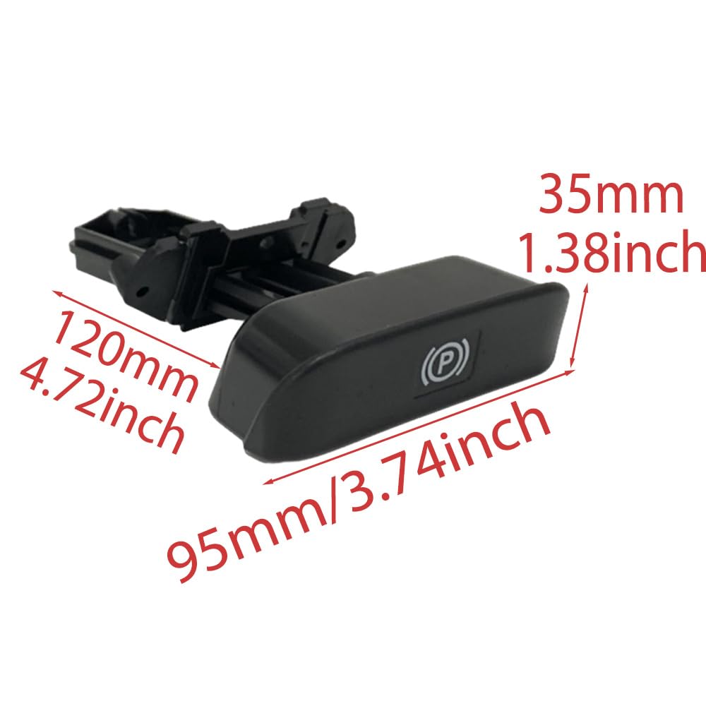 Interruptor de palanca de liberación de freno de mano de estacionamiento,Mango del freno de mano, compatible con Mercedes-Benz W203 W209 2003-2007 2034270620-RA18291B con base