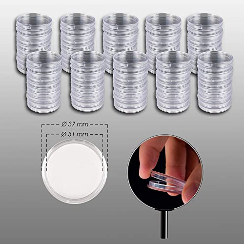 Prophila cápsulas para monedas diámetro 31 mm pack de 100 miniatura 2
