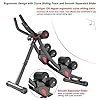 KESHWELL-Ab-Machine-Core-Abs-Workout-Equipment-for-Home-Gym-Waist-Trainer-for-Women-MenHeight-Adjustable-Strength-Training-Abdominal-Cruncher-Foldable-Core-Abs-Exercise-Trainer KESHWELL Ab Workout Equipment,Ab Machine Whole Body Workout for Home Gym,Foldable Abdominal Exercise Fitness Equipment for Women&Men,Adjustable Body Shaping Waist Trainer with Resistance Bands