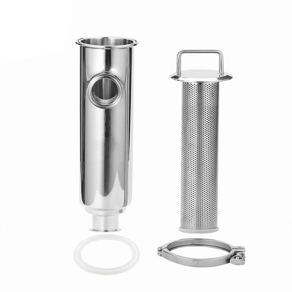 Filtr siatkowy z kolankiem Tri Clamp ze stali nierdzewnej 304, do projektów DIY Rura ze stali nierdzewnej 304(51mm Ferrule 64,200 Mesh)