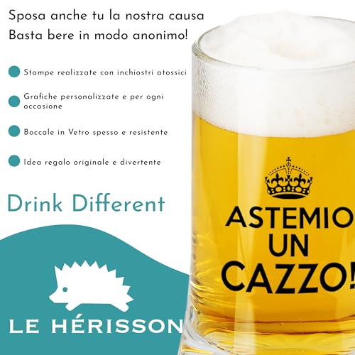 Boccale da birra astemio un caxxo idea regalo divertente - immagine 4