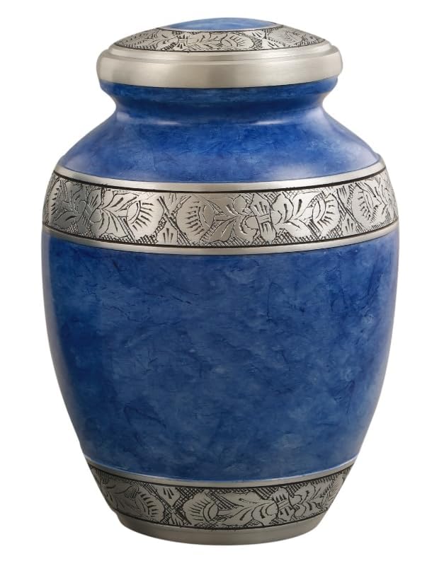 Royal Rapture Urn for ashes Jar Cremation Funeral Memorial Love Urns decorative Aluminium Adult Human Child (Purple 10" Large) RJM02-03
