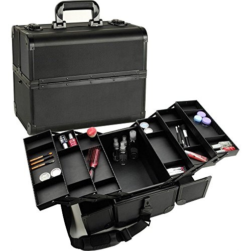 Seya Large Pro Makeup Artist Case (All Black Smooth)