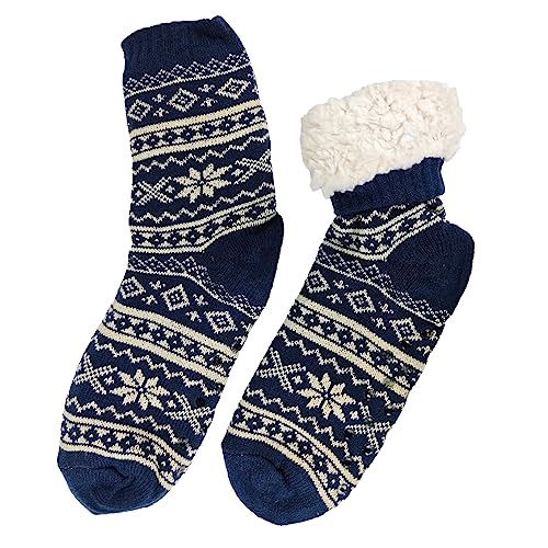 Kit 2 Pares Meias Térmica Masculino Forrada antiderrapante Pelinho Proteção Frio Inverno Cor:Preto;T