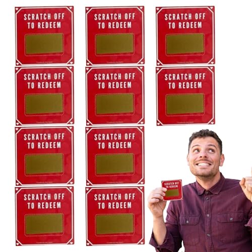 Buoni gratta e vinci di San Valentino - Divertenti gratta e vinci per coppie rosse, carte gratta e vinci a tema amore | Regali creativi per appuntamenti notturni, coupon di San Valentino per marito