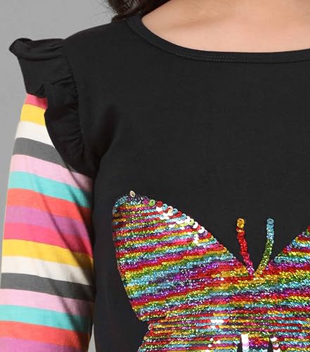 Image of KYDA KIDS 100% Cotton Long t-Shirt for Girls - Full Sleeve Tops