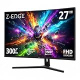 Z-Edge Monitor Gaming Curvo 27 Plugadas FHD 300Hz 1ms VA FreeSync Negro