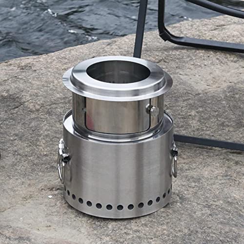 Poêle rocket multifonctions à haut rendement pour cuisson au bois extérieure