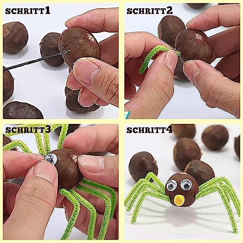 ECtury 346-tlg Kastanienbohrer kinder Set, 1.5-5mm Bastelset Herbst – Ansicht 5