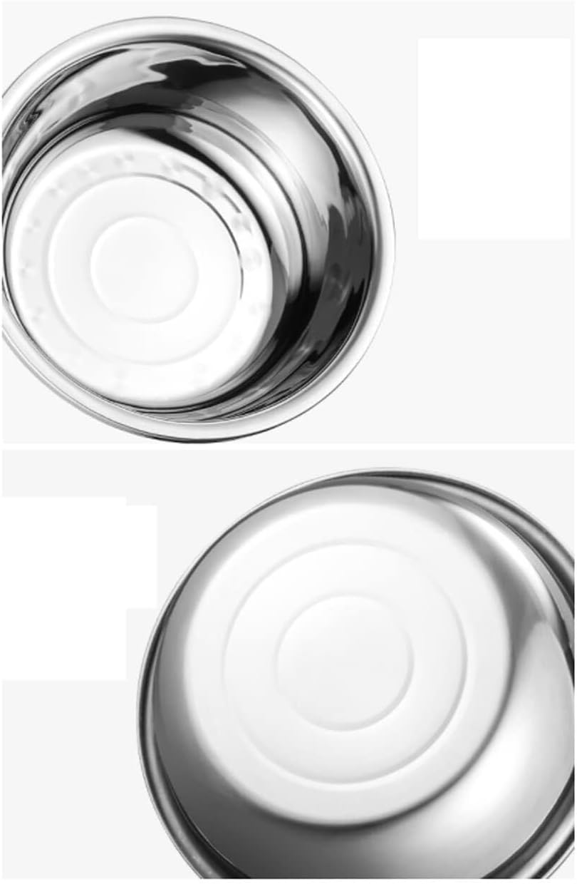 Cooking Cookware 6-Piece Mixing Bowls Baking Pots and Bowls Fruit Bowls Stainless Steel Salad Bowls