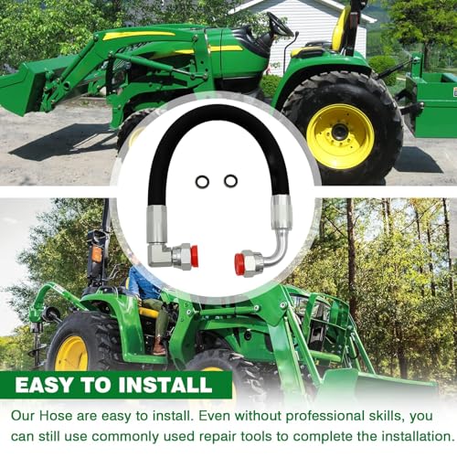 Image of Hydraulic Hose Compatible With Deere 200CX 200X 300CX 300 300E 300R 305 400CX 400X 410 420 430 460 512 Replace for AW29374