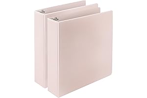 Samsill Earth's Choice Durable Pink 2-Inch D-Ring View Binder 2-Pack