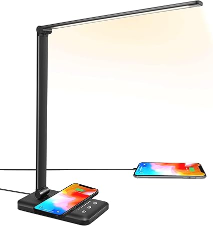 LED Desk Lamp with Wireless Charger