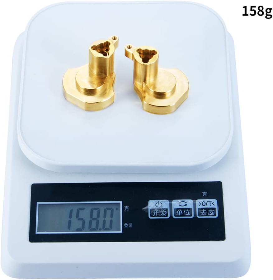 RCLIONS Heavy Weight Rear Portal housing Rear Brass Cover for Redcat GEN8 Upgrades Parts 1/10 RC Crawler Car