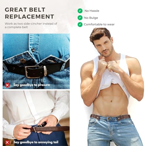 Image of Beltroad No Buckle Belts for Men Women Stretch Sides Belt without Buckle
