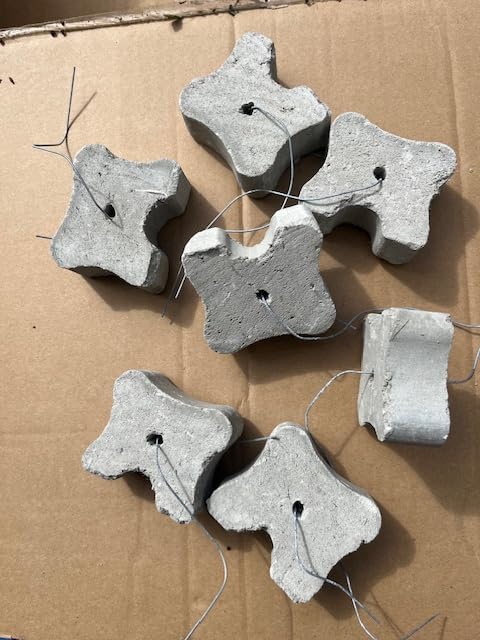 Miko®Beton Abstandhalter Knochen Abstandhalter Bewehrungsabstandhalter 35+40+50mm 100Stk.