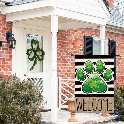 Drapeau de jardin St Patrick double face finitions haut de gamme