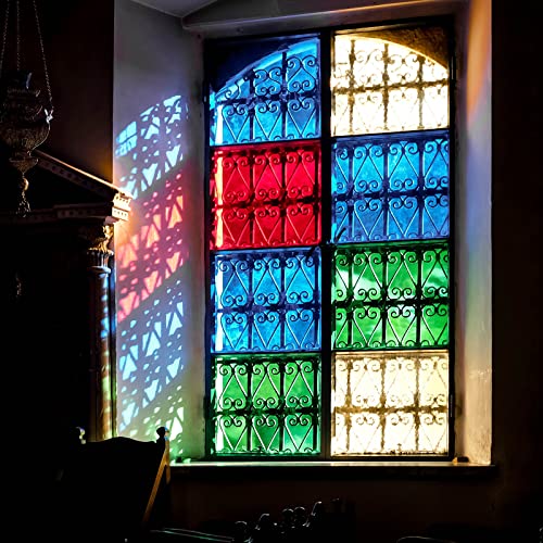 Tallew 16 Pcs Large 28 x 40 Inch Cellophane Sheets Cello Wraps Colored Cellophane Paper Transparent Colored Gift Transparency Wrap with 240 Pcs Metallic Twist Ties, for DIY Arts Crafts Gifts Wrapping