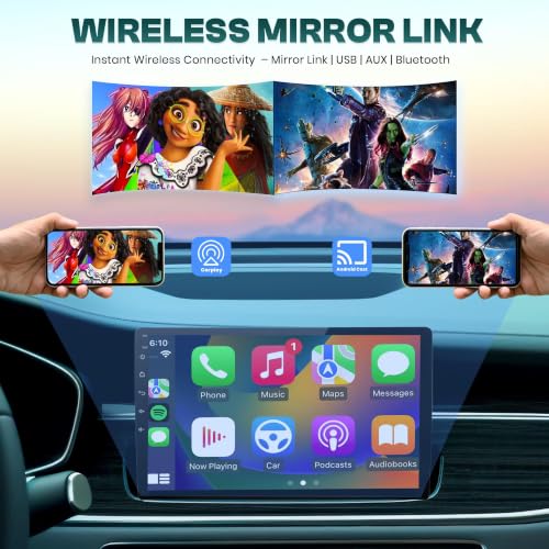 Image of BASSOHOLIC 9 inch Android 14 Car Stereo for Toyota Innova Crysta | 4GB+64GB | CarPlay & Android Auto | Full HD Touch | WiFi | GPS | Bluetooth | DSP Sound | Reverse Camera | Frame | 1 Year Warranty