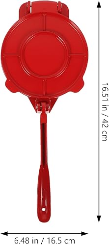 Miniatura 2 de UPKOCH Comales Para Tortillas Prensa, 6.5 pulgadas de harina de maíz, máquina de prensa de tortilla, rojo, ideal para Roti, pizza, albóndigas