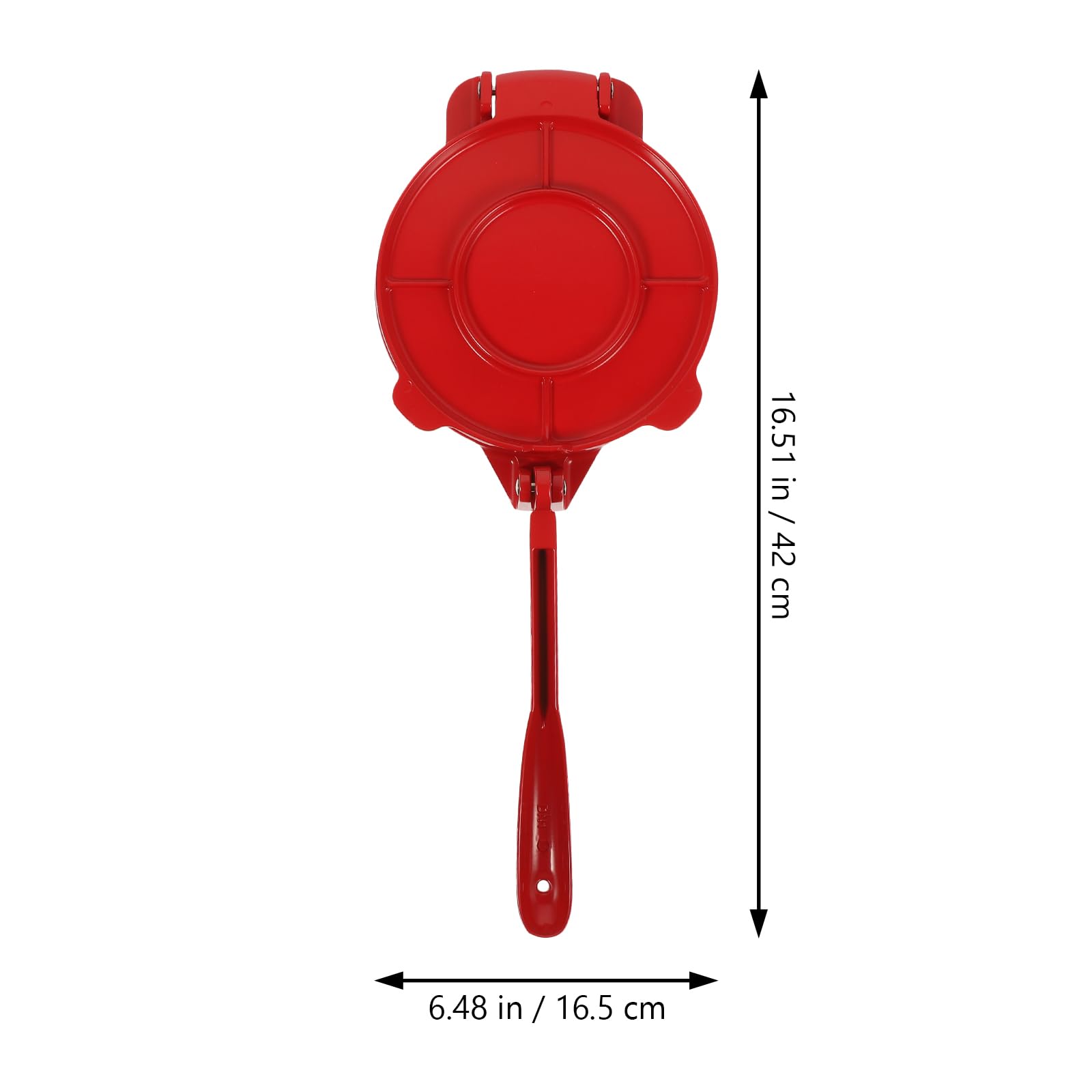 UPKOCH Comales Para Tortillas Press,6.5 Inches Corn Flour Tortilla Press Maker,Red, Ideal for Roti,Pizza,Dumplings