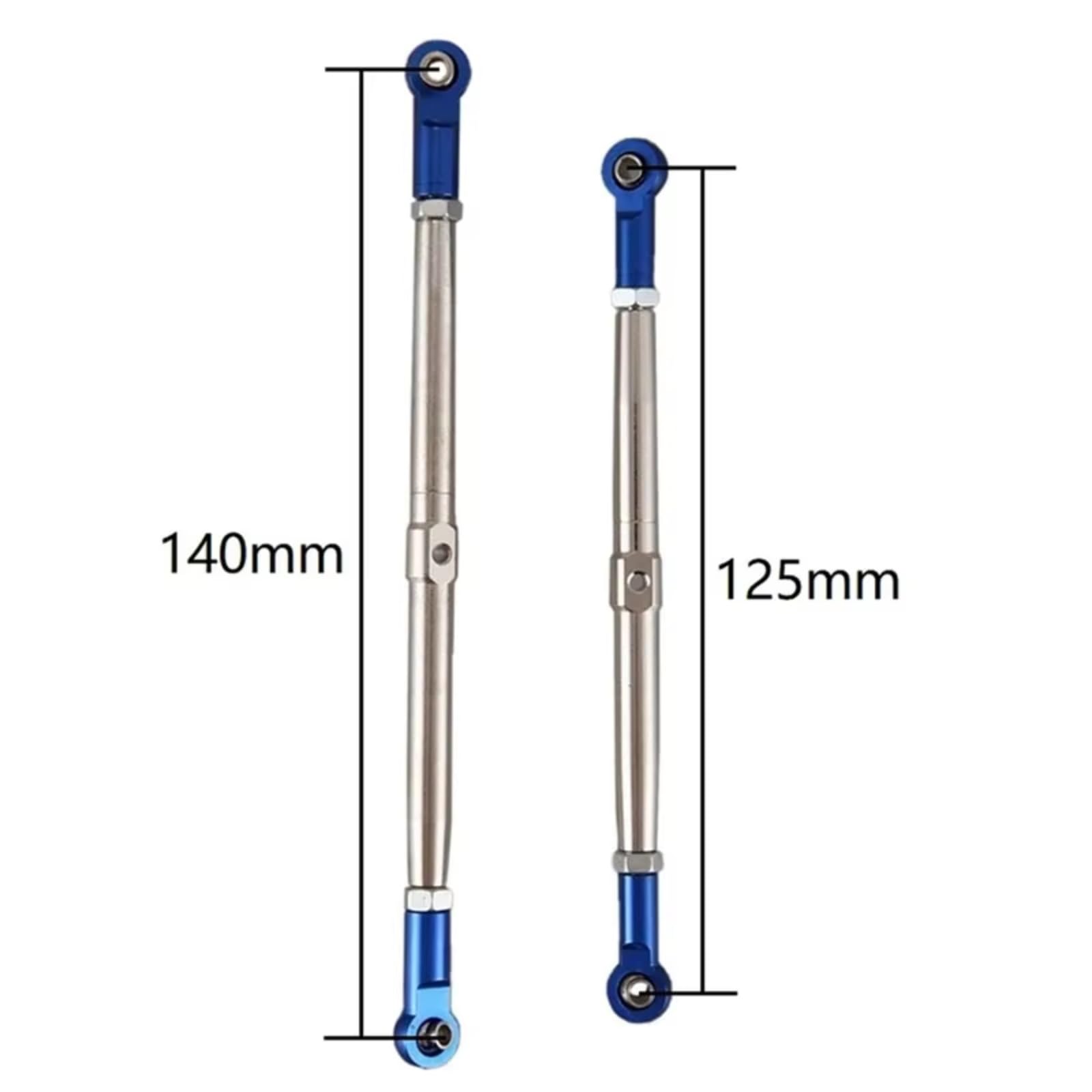 RC Upgrade Accessories for Traxxas for Slash 4X4 for VXL 2WD for Rustler for Stampede for Hoss 1/10 RC Car Upgrades Parts Metal Turnbuckles Camber Link Rod Linkage Set(Red)