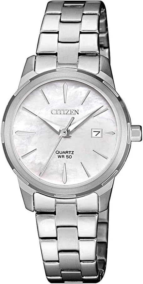 Womens Analogue Quartz Watch with Stainless Steel Strap EU6070-51D
