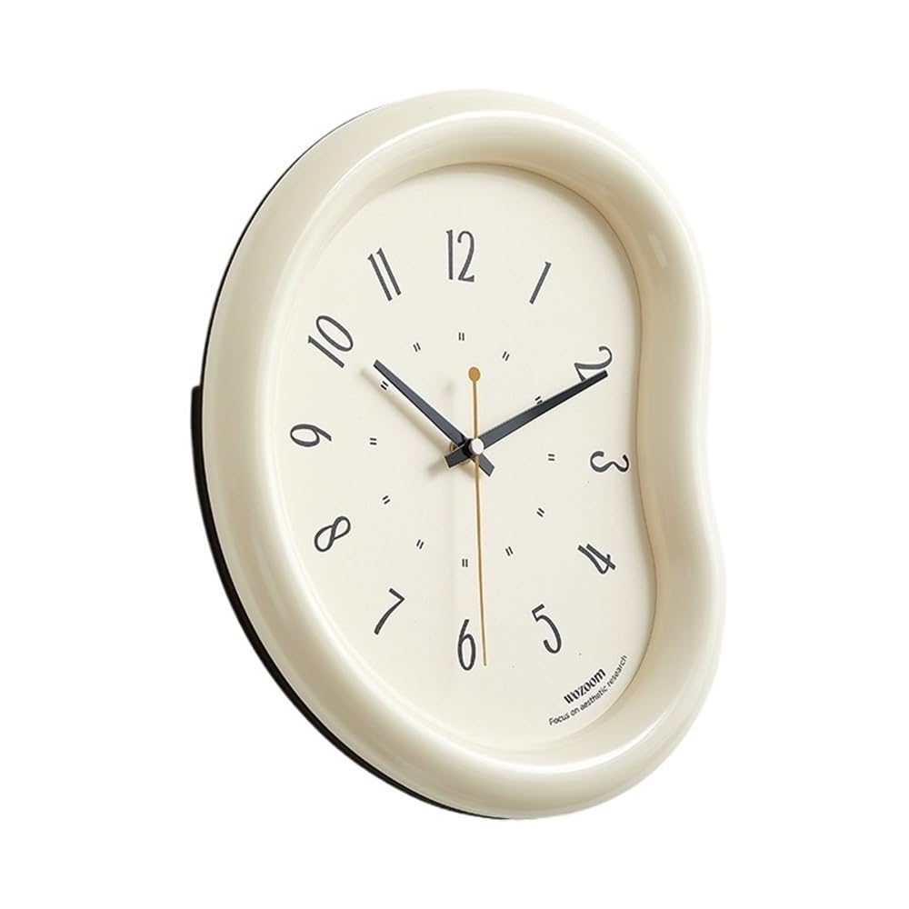 J9V4G6S3B5 Analogue Wall Clock 26 * 30cm Wall Clock Silent Non Ticking Battery Operated Rustic Coastal Country Decorative for Bathroom Kitchen Bedroom for Room Decoration(White)