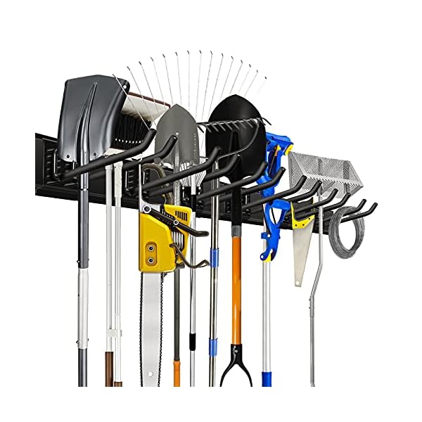 Wallmaster Garage Storage Organization Wall Mount, Garden Tool Rack