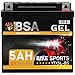 Produktbild BSA YTX5L-BS GEL Roller Batterie 12V 5Ah 110A/EN Motorradbatterie doppelte Lebensdauer entspricht YTX5L-4 50412 CTX4L-4 YT5L-BS vorgeladen auslaufsicher wartungsfrei ersetzt 4Ah