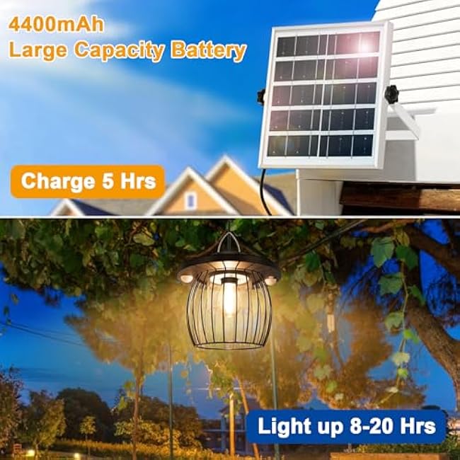 Solar Pendant Lights, Warm/Cool White