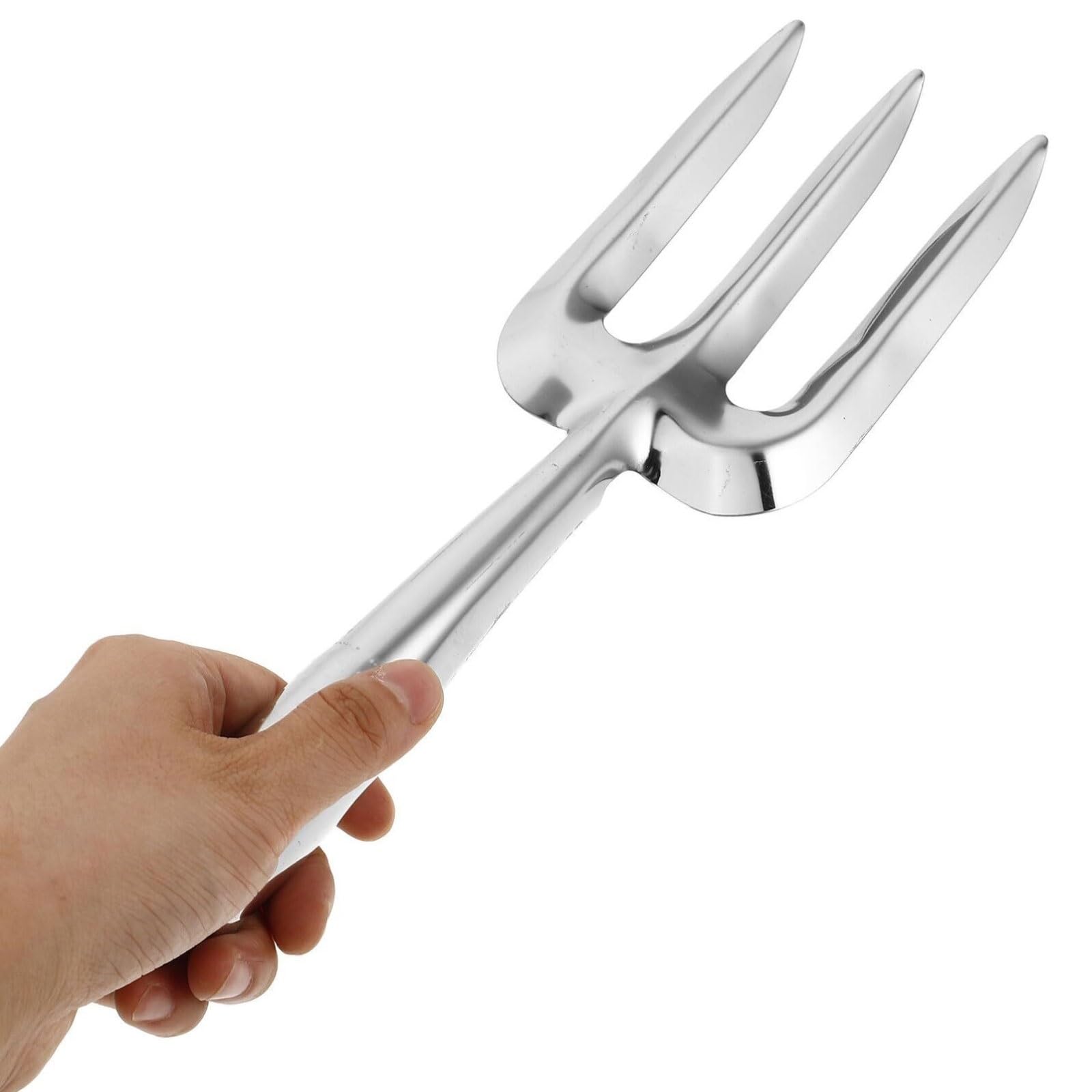 Portátil Juego de 4 Herramientas de jardinería de Acero Inoxidable con Mango ergonómico: Paleta, cultivador, Pala y rastrillo. Fáciles de Transportar. Sin Esfuerzo