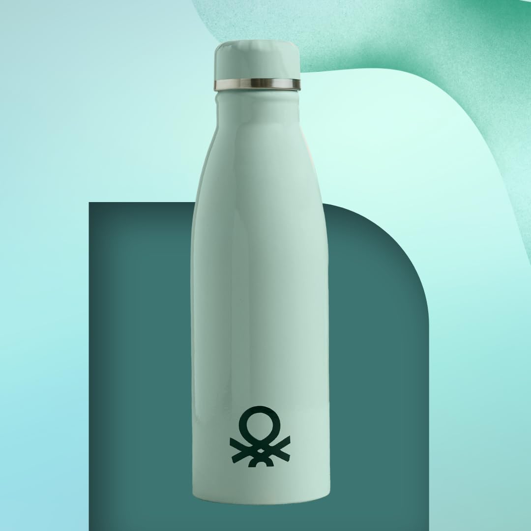 United Colors of Benetton Stainless Steel Water Bottle 750 ml, Green