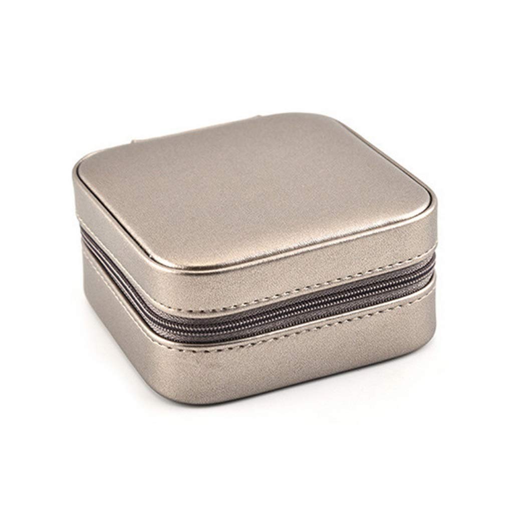 Schmuck-Organizer-Box, Schmuckschatulle, tragbar, für Reisen, Kunstleder, Reißverschluss, Schmuckschatulle, PU-Leder, Reißverschluss, Schmucketui, Hochzeitsgeschenkboxen für Frauen, bestes Geschenk